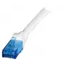 Võrgukaabel EFB Elektronik K8109WS.3 Cat6a U/UTP 3 m, RJ-45 kuni RJ-45, kullatud kontaktid, valge