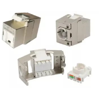 Keystone-moodul EFB Elektronik E-20093, lame konstruktsioon, hõbedane, RJ-45 pistik