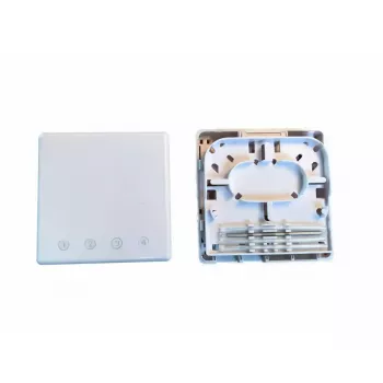 Võrgujaotuskarp EFB Elektronik FTTH-BOX-IN-6, plastkorpus, 80×80×28 mm, valge