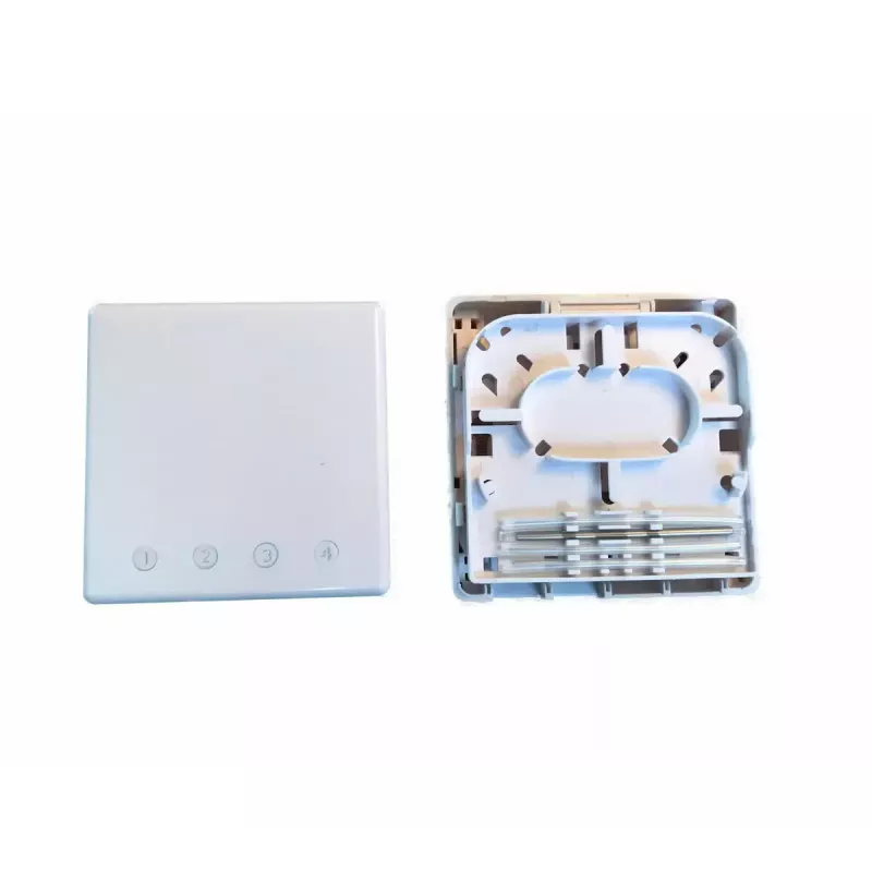 Võrgujaotuskarp EFB Elektronik FTTH-BOX-IN-6, plastkorpus, 80×80×28 mm, valge