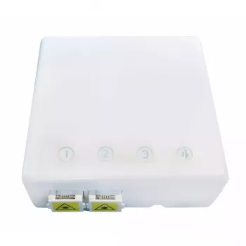 Võrgujaotuskarp EFB Elektronik FTTH-BOX-IN-6, plastkorpus, 80×80×28 mm, valge