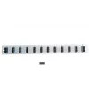 Patch-paneeli tarvik EFB Elektronik SB-FP-12SC-D-V-OM3 — 1U rack-kinnitus, 12 SC, hall, 432×13×43,5 mm