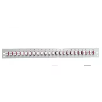 Patch-paneeli tarvik EFB Elektronik SB-FP-24SC-S-OM3 — 1U rack, 24 SC OM3 porti, hall, 432×13×43,5 mm