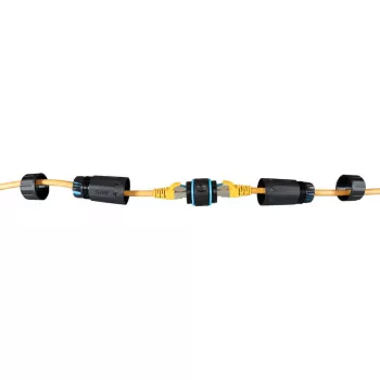 RJ45 Cat.6 IP68 adapter EFB Elektronik mudel IP68DFKRJ45WP — veekindel Etherneti konnektor