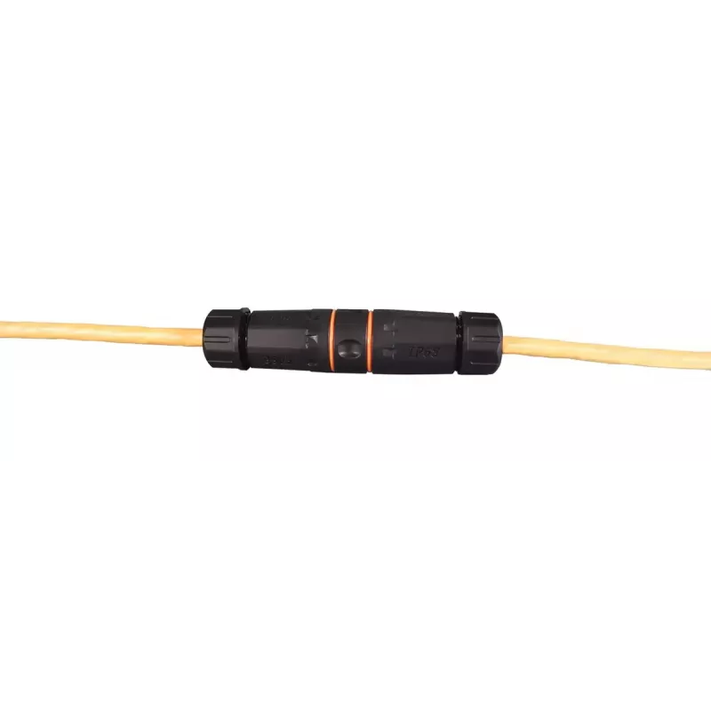 EFB Elektronik IP68DFKRJ456AWP juhtmepistik 2x RJ-45 Must