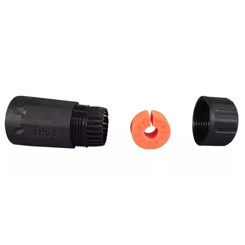 EFB Elektronik IP68DFKRJ456AWP juhtmepistik 2x RJ-45 Must