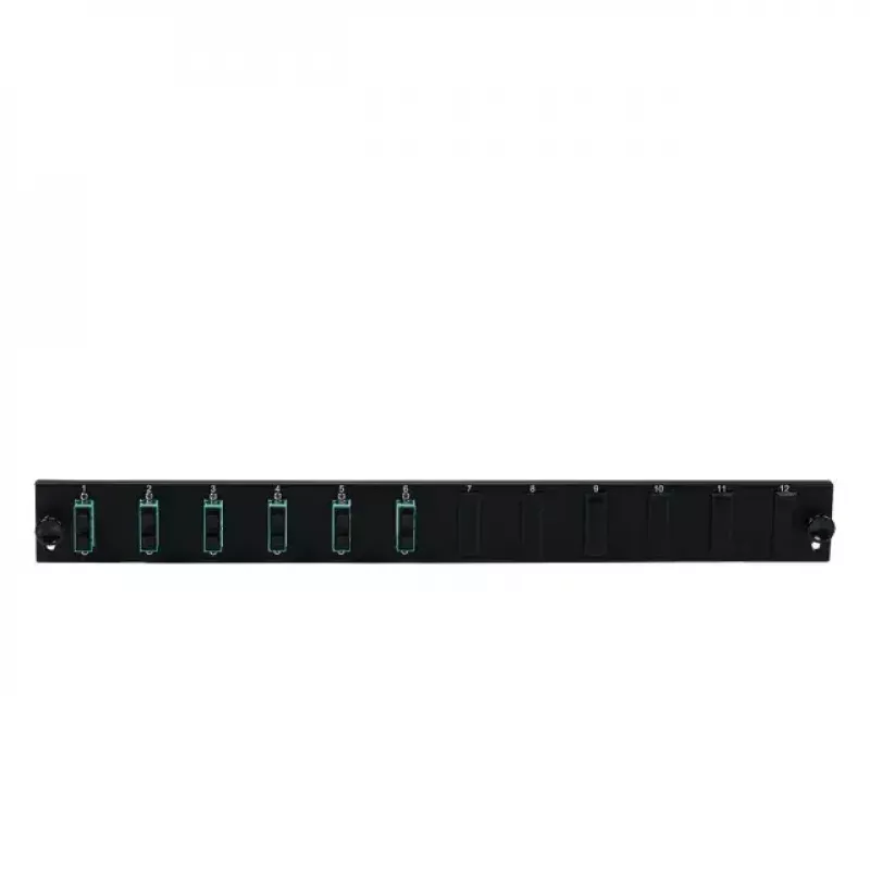 Patch-paneeli lisaseade EFB Elektronik SB-FP-6SC-D-V-OM3, 1U raamile paigaldatav, 432×13×43,5 mm, hall