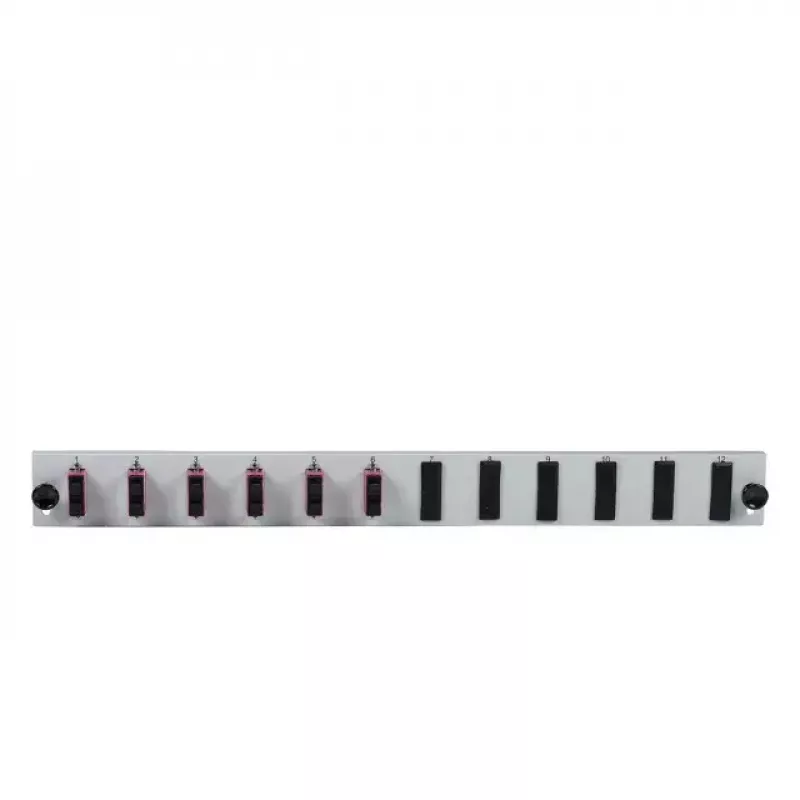 Patch-paneeli lisatarvik EFB Elektronik SB-FP-6SC-D-V-OS2 — 1U rack, 432×13×43.5 mm, hall