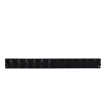 Patch-paneeli lisatarvik EFB Elektronik SB-FP-S-6SC-D-V-OM4, 1U rack, 432×13×43,5 mm, must