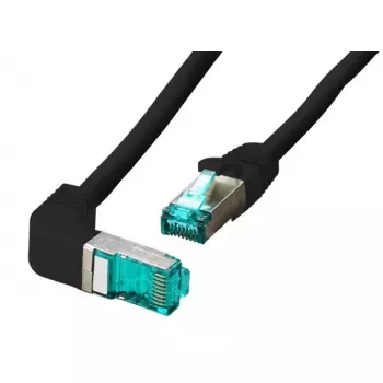 Võrgukaabel EFB Elektronik MK6001W.0,5B 0.5m Cat6a S/FTP must