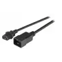 Toitekaabel EFB Elektronik EK531.3V2, 3 m, C20 pistikupesa C13 pistikupesa, 250 V 10 A, must