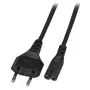 Toitekaabel EFB Elektronik Euro‑C7, 180° nurgaga, must, 5 m, 2×0,75 mm²