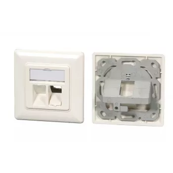 Pistikupesa EFB Elektronik ET-25085V3 2 x RJ-45 Valge