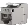 EFB Elektronik RJ45 Keystone Slimline/Shortbody Cat.6A, varjestatud, 29.2 mm, tööriistavaba paigaldus