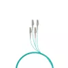 Fiiberoptiline kaabel EFB Elektronik O8303S10OM3 4x LC OM3 10 m Aqua Beež Must