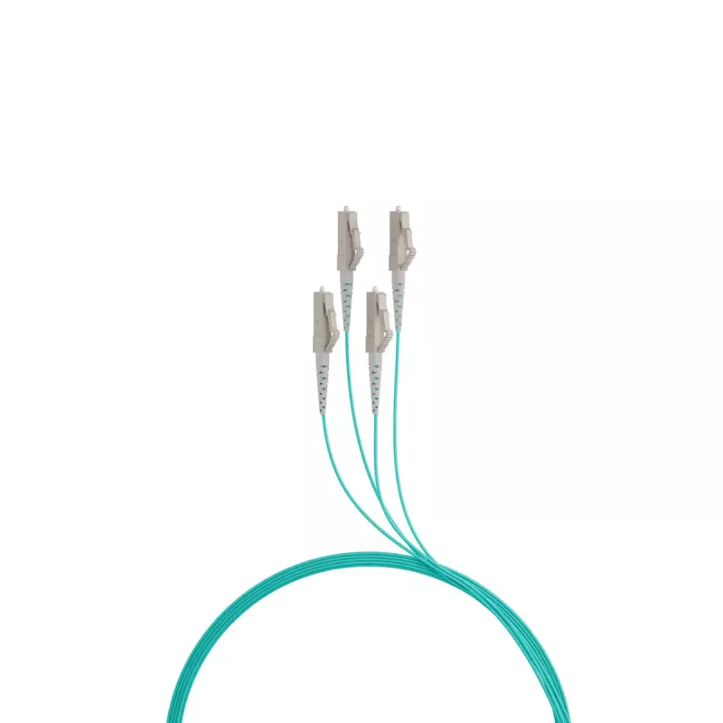 Fiiberoptiline kaabel EFB Elektronik O8303S10OM3 4x LC OM3 10 m Aqua Beež Must