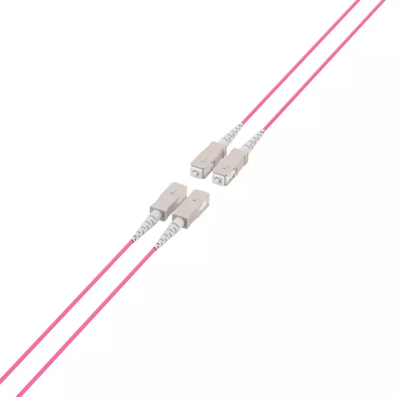 Fiiberoptiline kaabel EFB Elektronik O8301S10OM4 4x SC OM4 10 m Beež Must magenta
