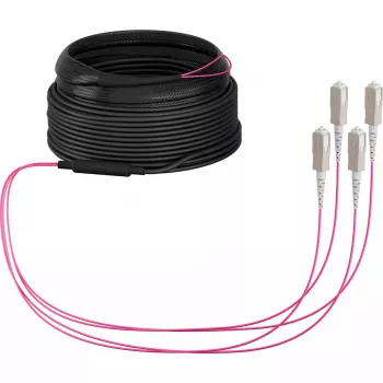 Fiiberoptiline kaabel EFB Elektronik O8301S10OM4 4x SC OM4 10 m Beež Must magenta