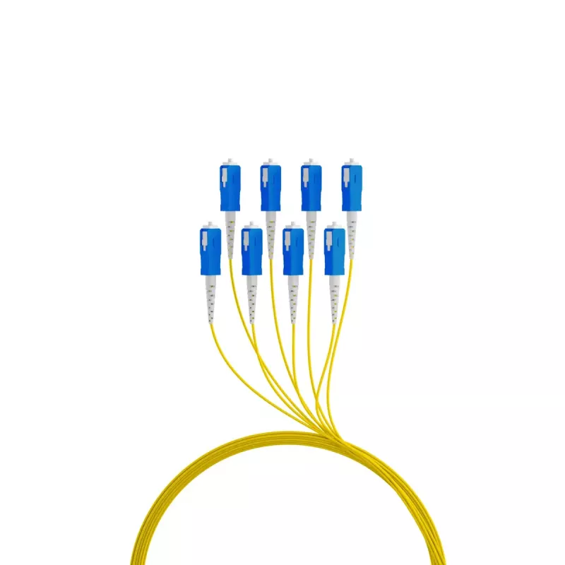 Fiiberoptiline kaabel EFB Elektronik O8321S10OS2 8x SC OS2 10 m Must Sinine Kollane