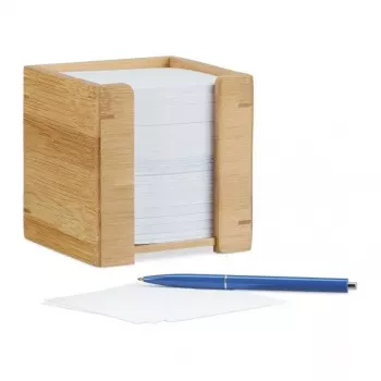 Note Dispenser Relaxdays Bamboo 900 sheets 105x105x105 mm