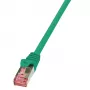 Võrgukaabel LogiLink 1m RJ-45 Cat6 S/FTP Roheline