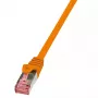 Võrgukaabel LogiLink 0,5m RJ-45 Cat6 S/FTP Oranž