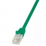 Networking kaabel LogiLink 0.5m RJ-45 Cat6 U/UTP roheline