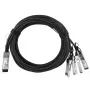 Võrgukaabel BlueOptics 721064-B21-BL QSFP 4xSFP+ InfiniBand 3m Must