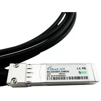 BlueOptics InfiniBand/fiiberoptiline kaabel 5 m SFP+ Must 740-037250-BL