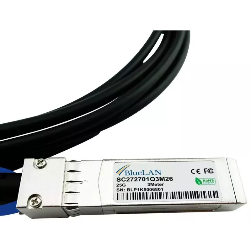 SFP DAC kaabel BlueOptics SFP-DAC25-3M-BL 3m SFP28 isane/isane