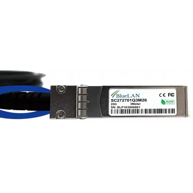 InfiniBand / fiiberoptiline kaabel BlueOptics UACC-DAC-SFP28-3M-BL 3 m isane/isane