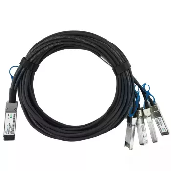 Võrgukaabel BlueOptics 100G2X25GPD2M-LEG-BL QSFP 4xSFP28 InfiniBand 2m Must