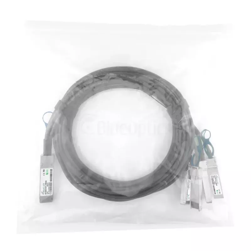 Võrgukaabel BlueOptics CBL-NTWK-0988-Q28M2-BL QSFP28 4xSFP28 2m Must