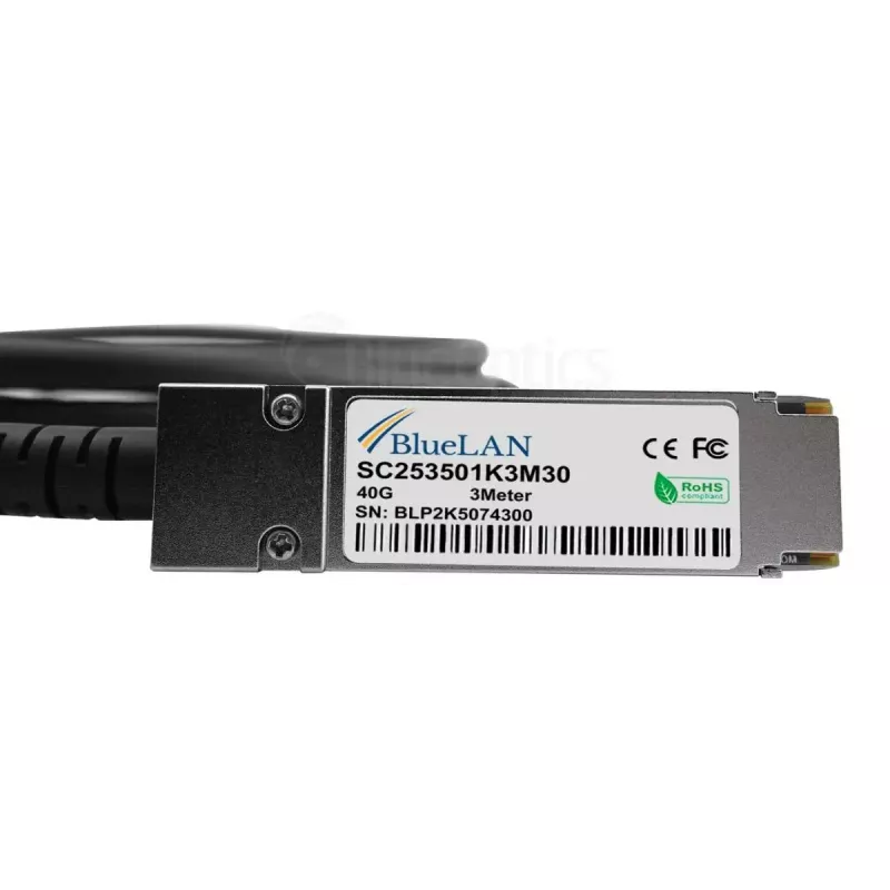 InfiniBand / fiiberoptiline kaabel BlueOptics SFPPQSFP28-05-BL 5 m QSFP 4xSFP+