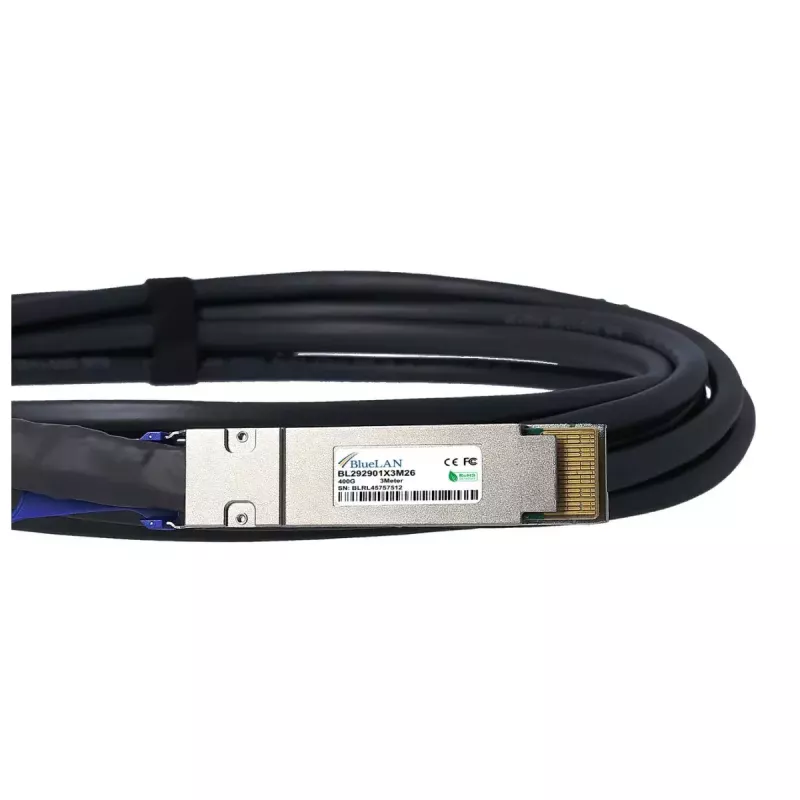 InfiniBand/fiiberoptiline kaabel BlueOptics QDD-400G-DAC-1M-BL 1m QSFP-DD Isane/Isane