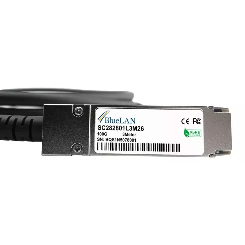 BlueOptics XQ+DA0001-BL InfiniBand kiudoptiline kaabel 1 m QSFP28 isane isane