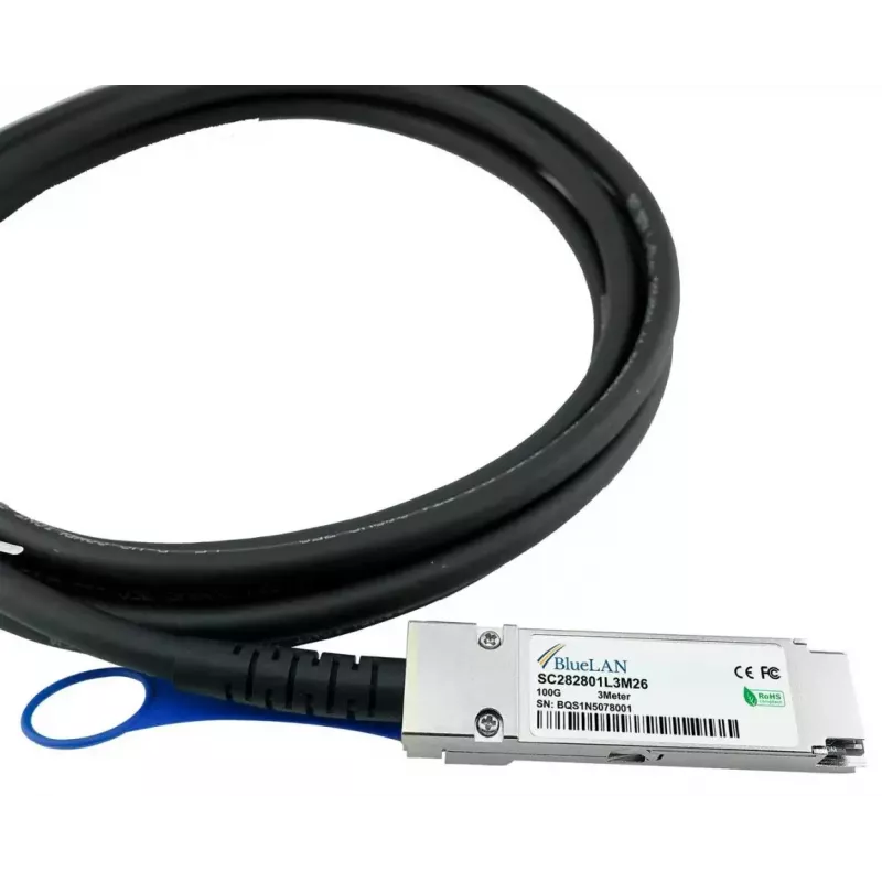 BlueOptics R9F77A-BL InfiniBand/kiudoptiline kaabel 1 m QSFP28 Isane/Isane