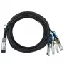 DAC kaabel BlueOptics DAC-QSFP28-4SFP28-25G-3M-BL 3m QSFP28 kuni 4xSFP28