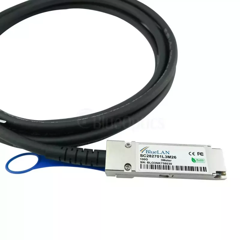 Võrgukaabel BlueOptics 4Z57A85043-BL QSFP28 4x SFP28 InfiniBand 2m Must