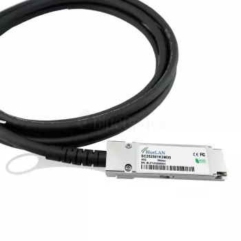 BlueOptics 40G-DACP-QSFP50CM-BL InfiniBand fiiberoptiline kaabel 0,5 m QSFP Must