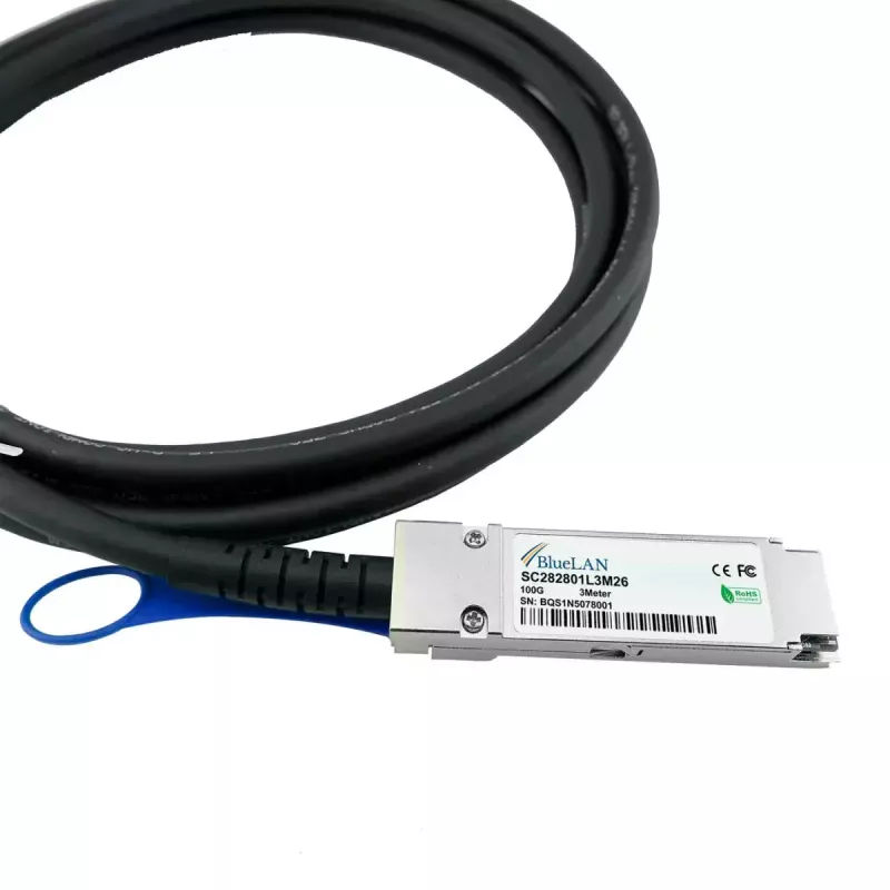 DAC-kaabel BlueOptics AT-QSFP28-2CU-BL QSFP28 QSFP28 InfiniBand 2m Must