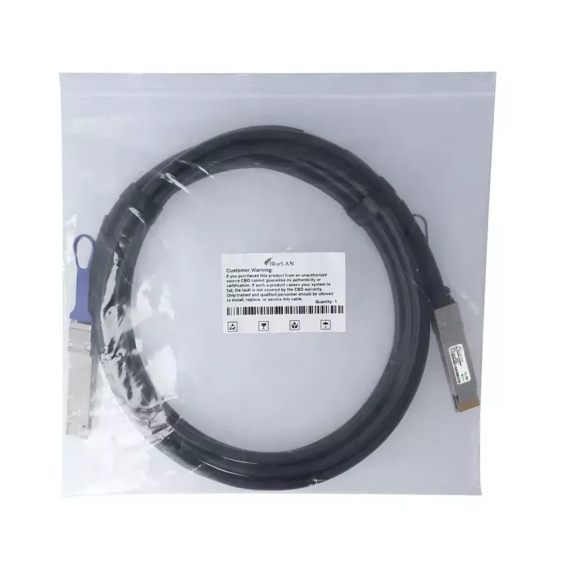 DAC-kaabel BlueOptics PAN-QSFPDD-DAC-1M-BL QSFP-DD InfiniBand 1m Must