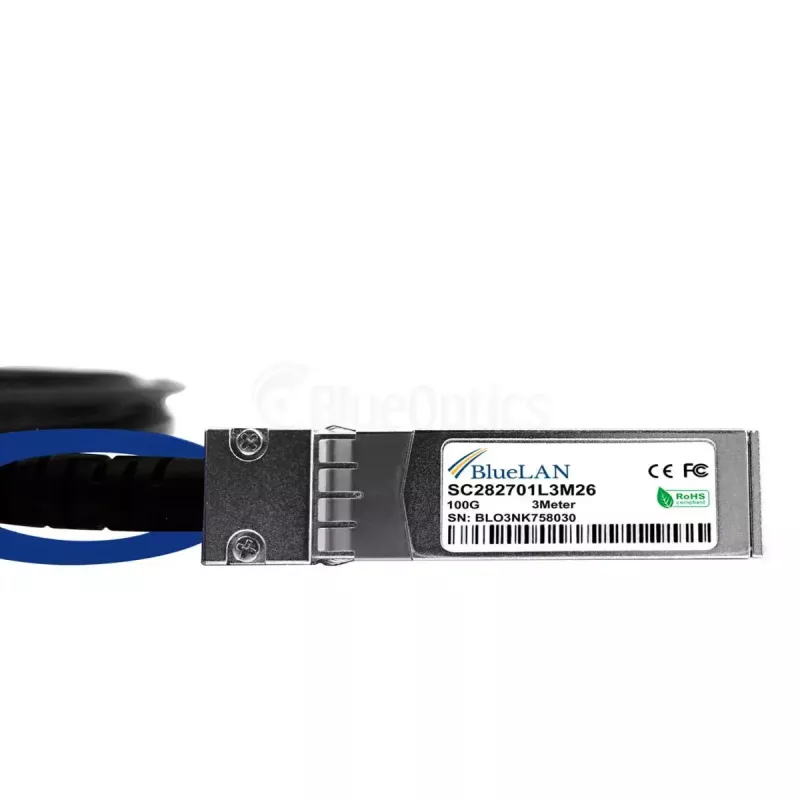 Võrgukaabel BlueOptics 470-ABQF-BL QSFP28 4xSFP28 InfiniBand 2m Must
