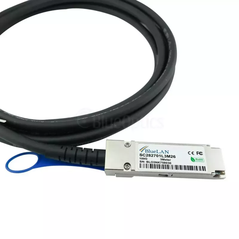Võrgukaabel BlueOptics 470-ABQF-BL QSFP28 4xSFP28 InfiniBand 2m Must