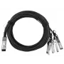 Võrgukaabel BlueOptics JG329A-BL QSFP 4xSFP+ InfiniBand 1m Must