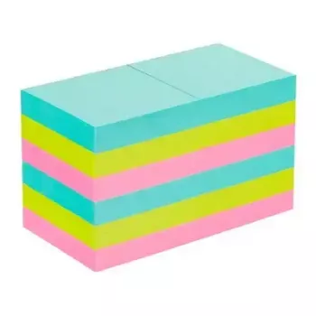 Isekleepuv märkmepaber Post-It 3M 622-12SS-COS, ruudukujuline 47,6×47,6 mm, 90 lehte, sinine/roheline/roosa