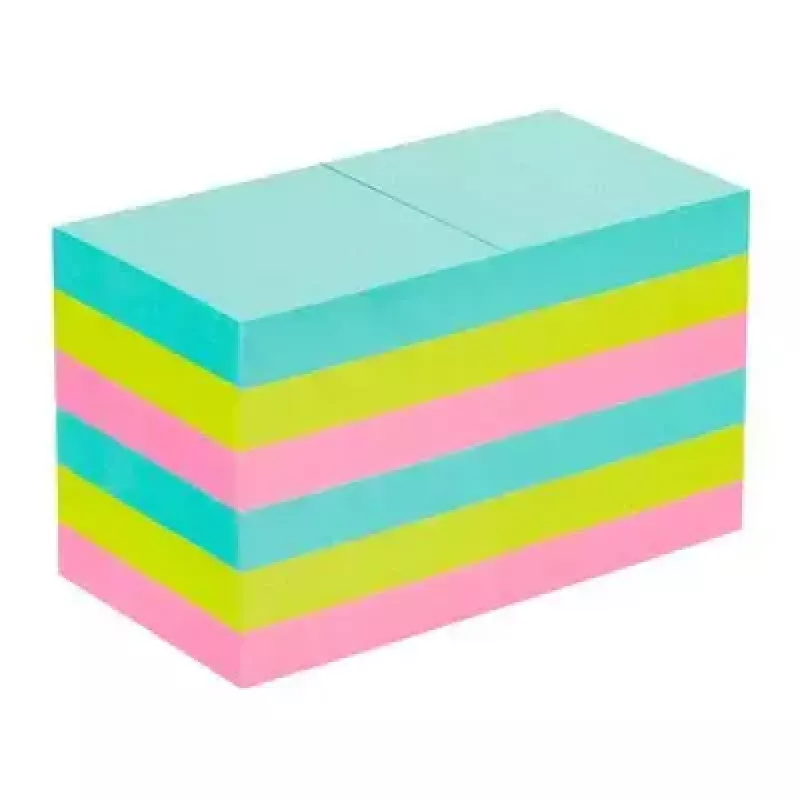 Isekleepuv märkmepaber Post-It 3M 622-12SS-COS, ruudukujuline 47,6×47,6 mm, 90 lehte, sinine/roheline/roosa