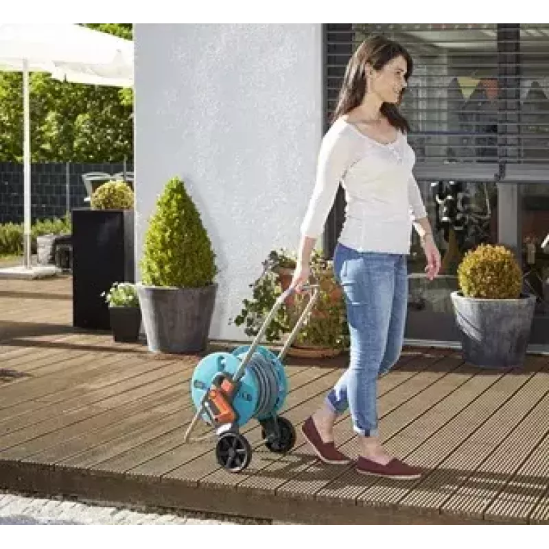 Gardena CleverRoll S voolikurulli komplekt 20 m, türkiissinine/hall (18502-20)