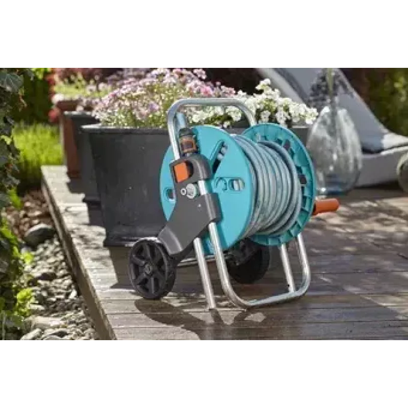 Gardena CleverRoll S voolikurulli komplekt 20 m, türkiissinine/hall (18502-20)