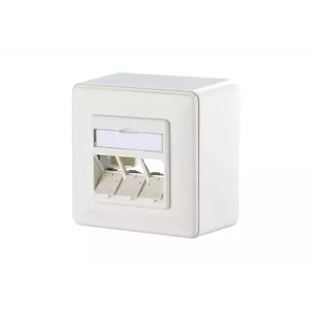 Seinaplaat Metz Connect 1309160002-E RJ-45 Valge 85x85mm